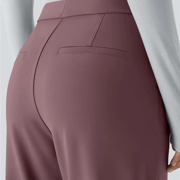 Halara Mauve Women's Flare Leg Pants Size XS - Picture 4 of 7